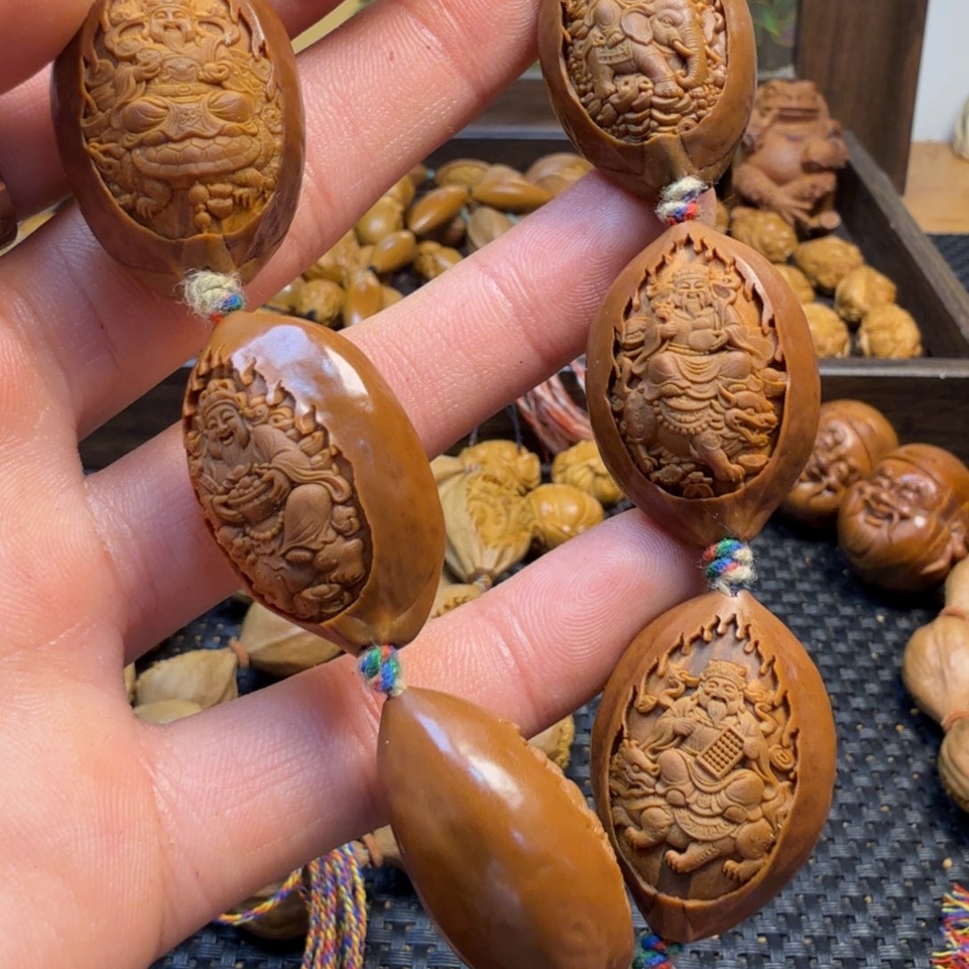 橄榄核手串/手链瑞兽财神