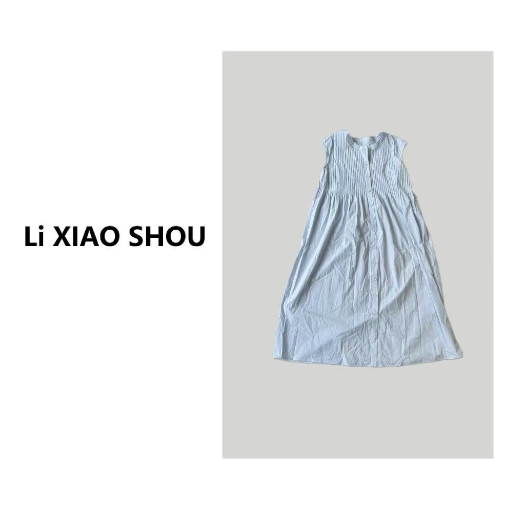 【李小瘦大码女装】夏季简约气质小众连衣裙百搭纯色1180D