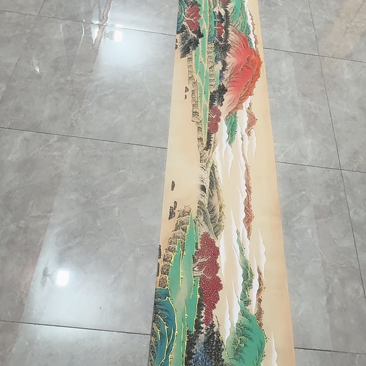 国画黄春香国画金壁山水尺寸600*50