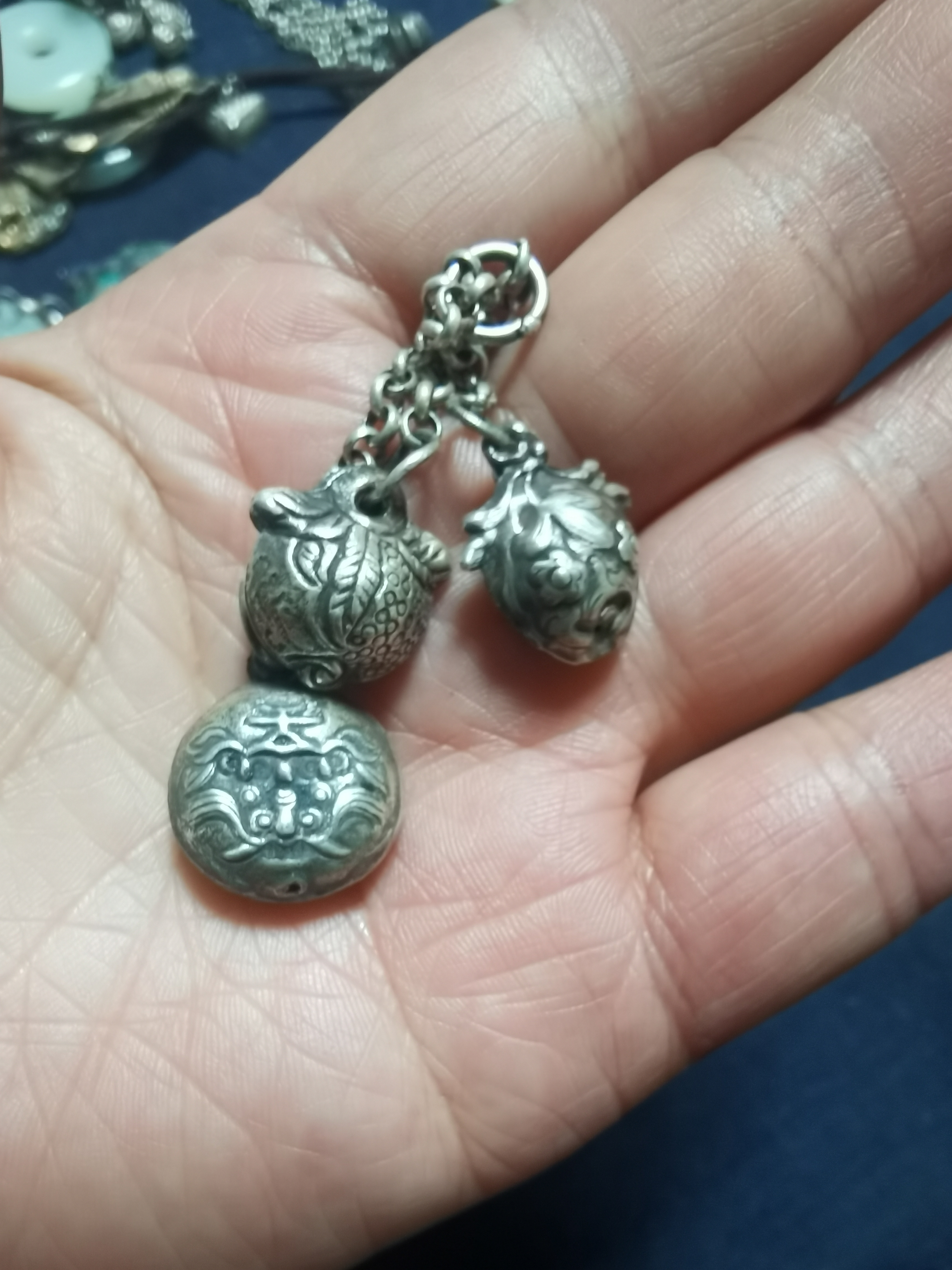 800银银制品 工艺银制品 古银质工艺品 银铃铛