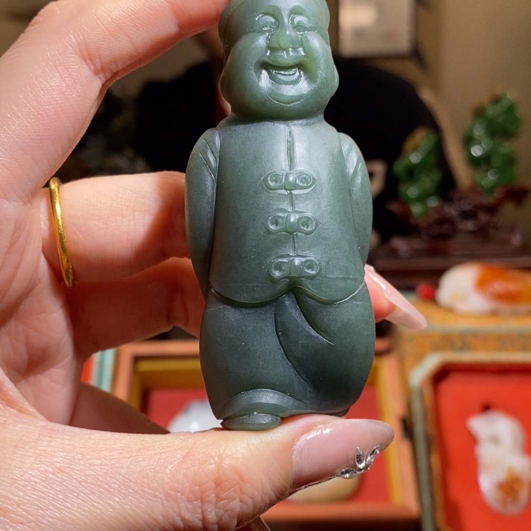 和田玉未镶嵌挂件