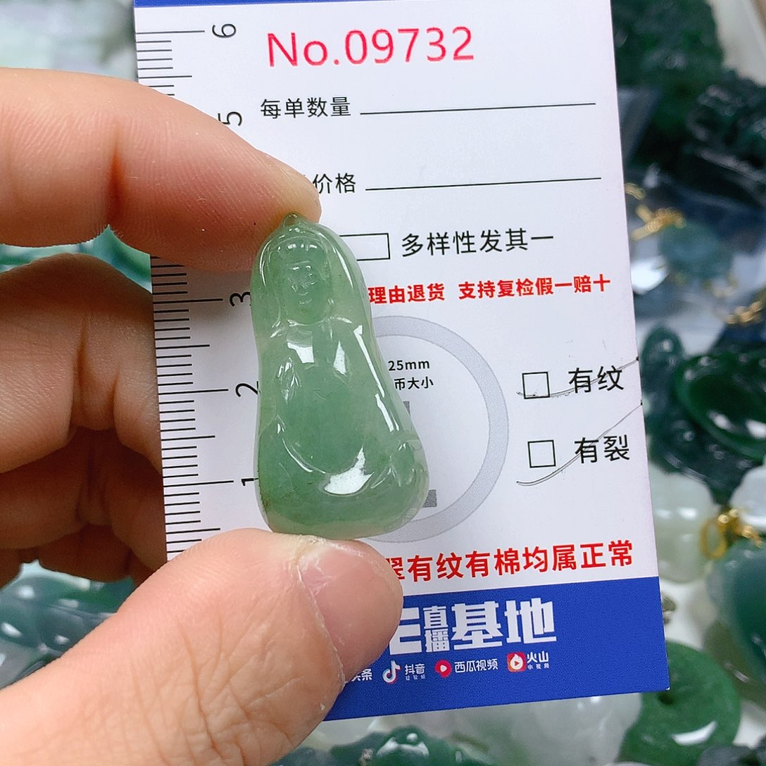 翡翠颈饰未镶嵌天然翡翠