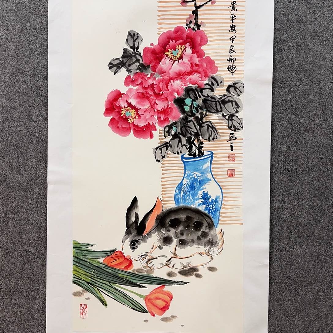 国画邢坤老师手绘作品