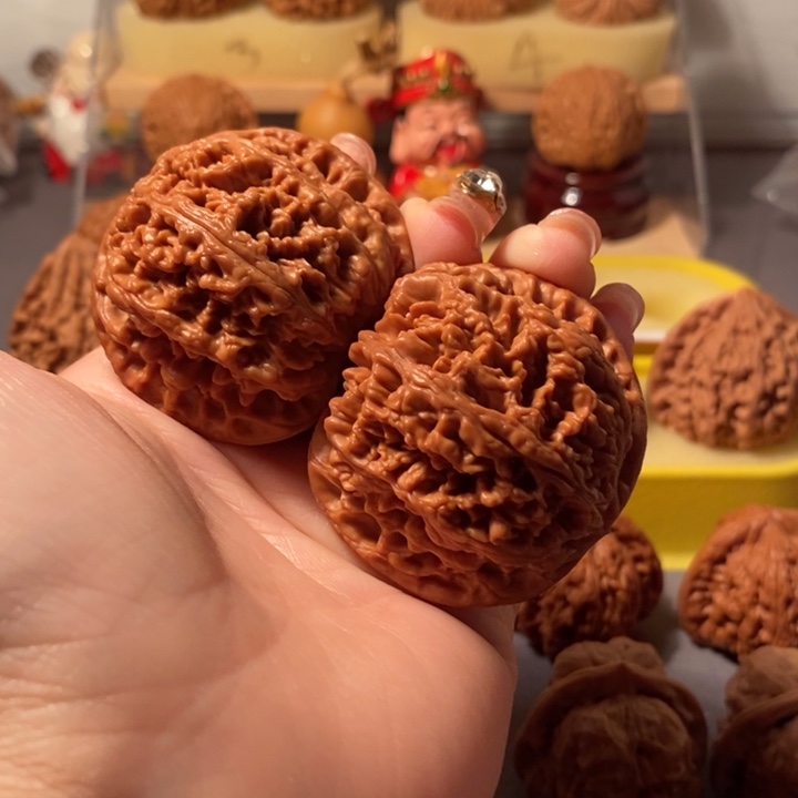 文玩核桃吊坠47粗金