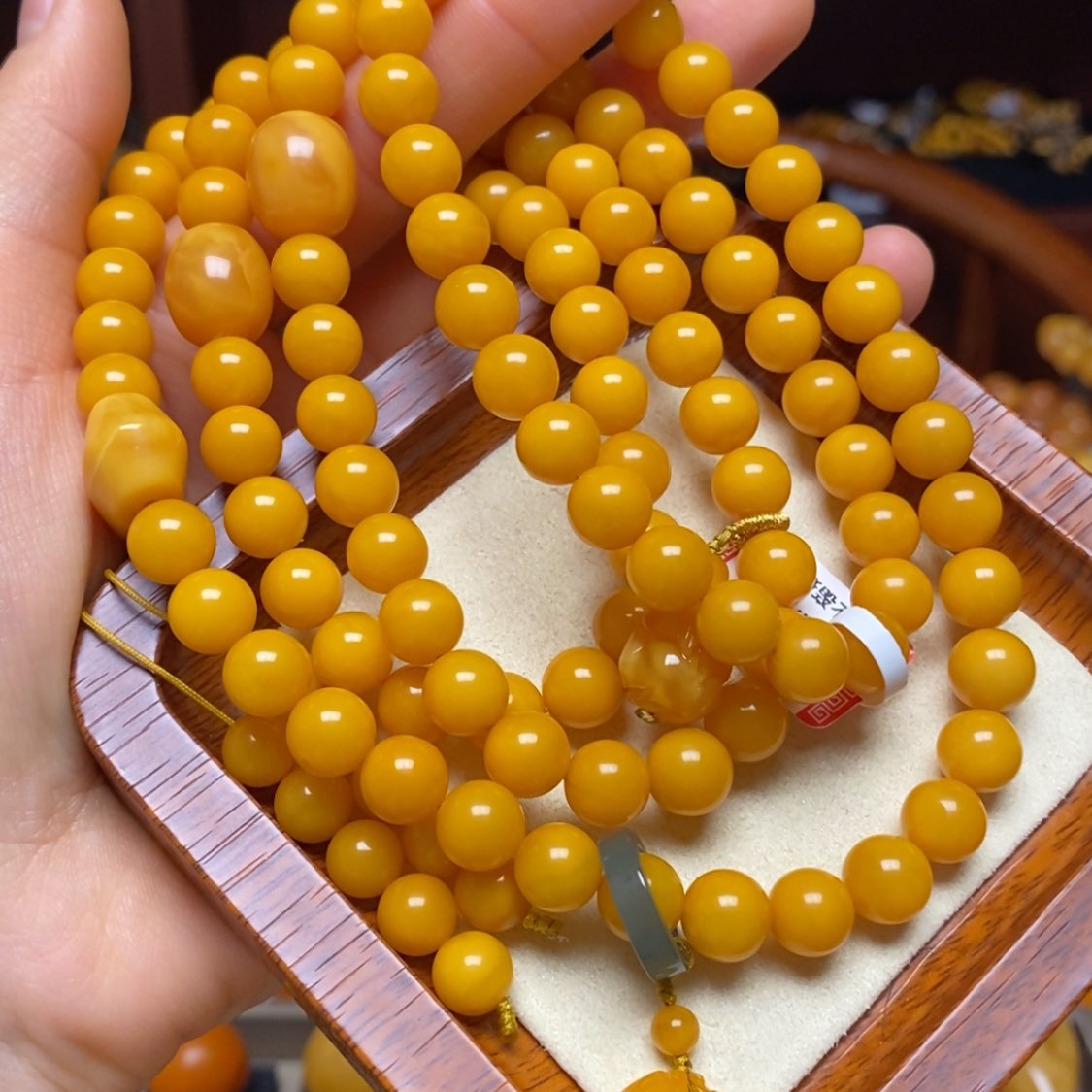 【闪购商品】蜜蜡手链未镶嵌手串