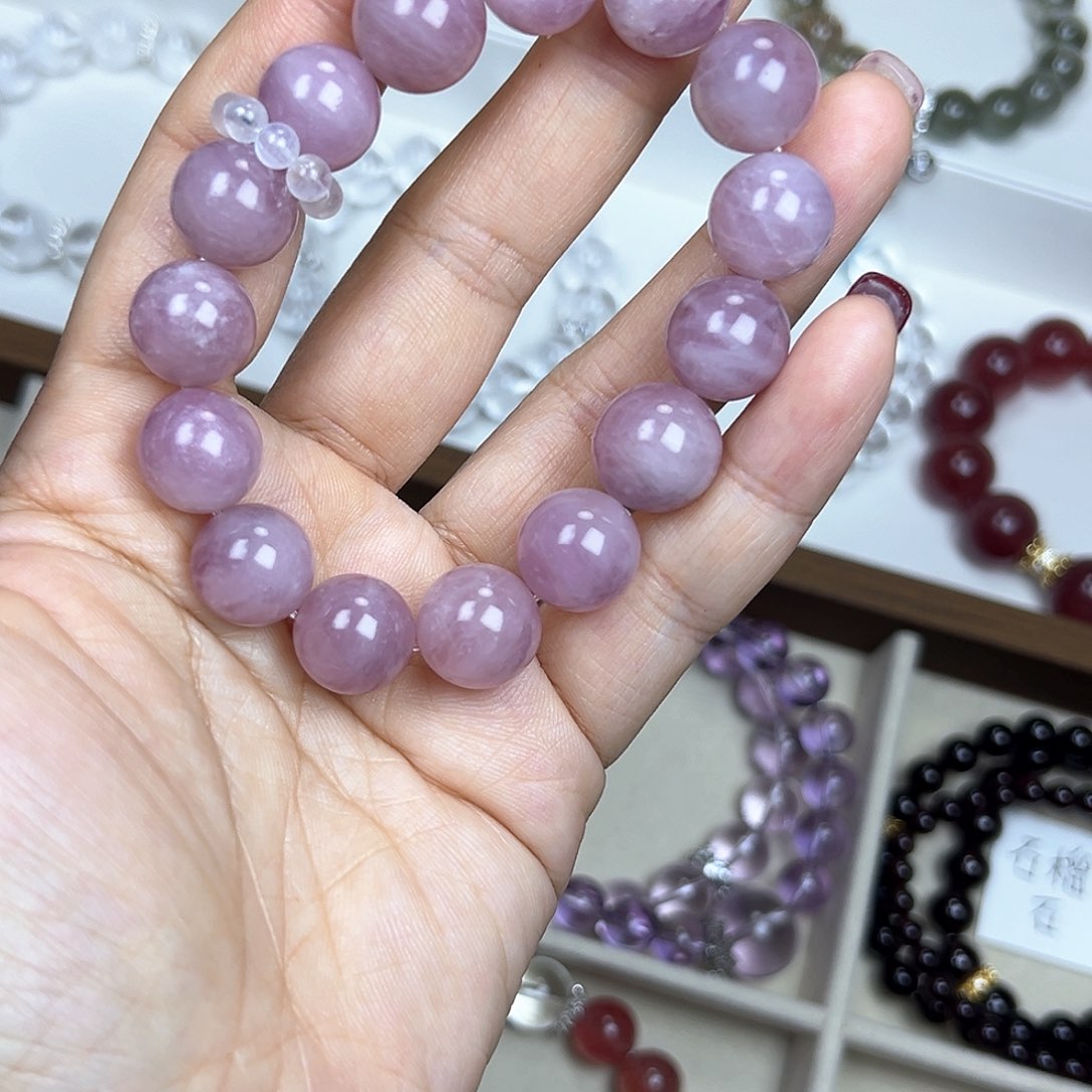 水晶手链未镶嵌紫马粉