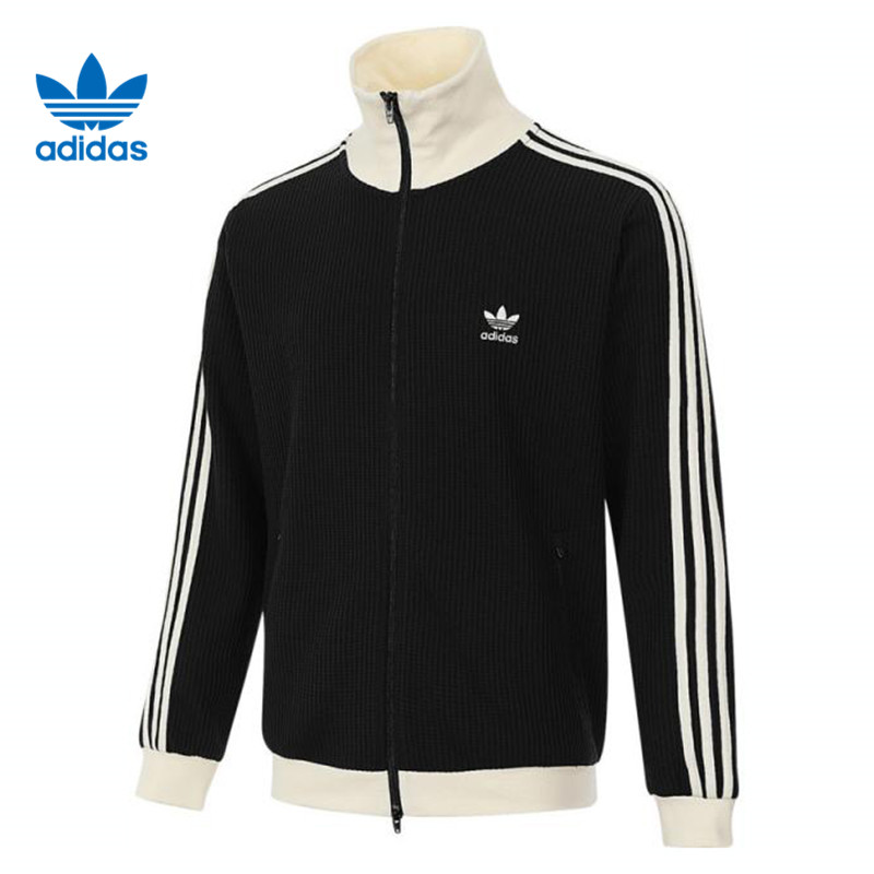 adidas阿迪达斯【环】三叶草男子运动休闲夹克外套JW0110
