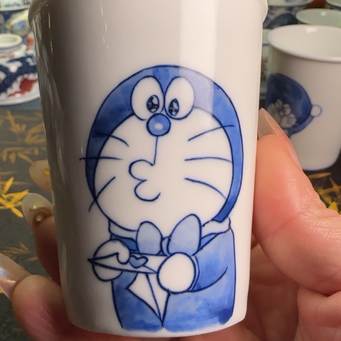 瓷片哆啦A梦可乐杯一件