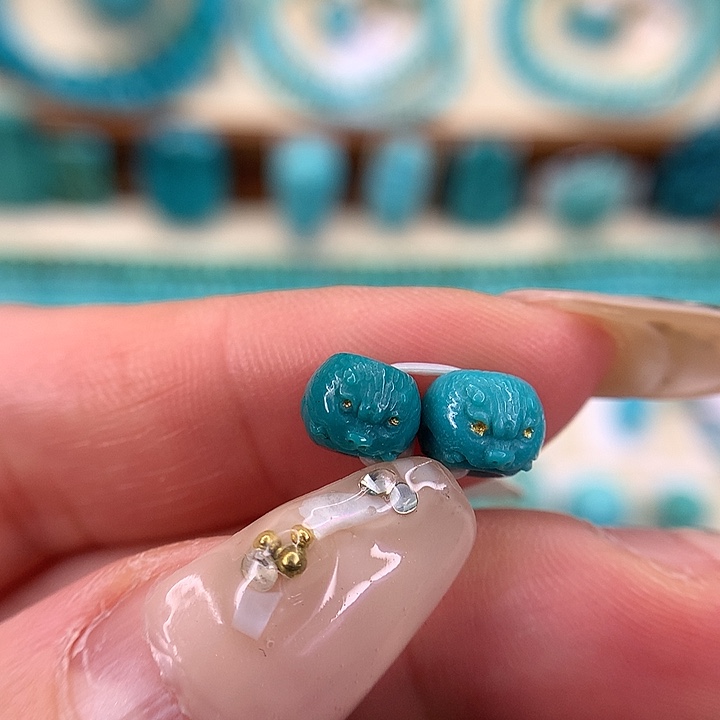 绿松石未镶嵌挂件