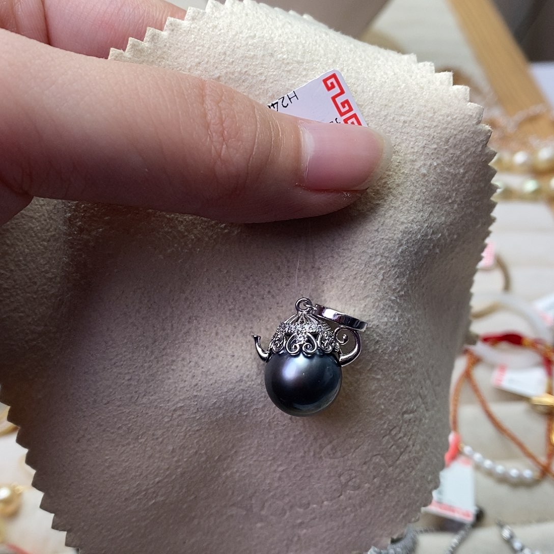 海水珍珠颈饰银S925镶嵌