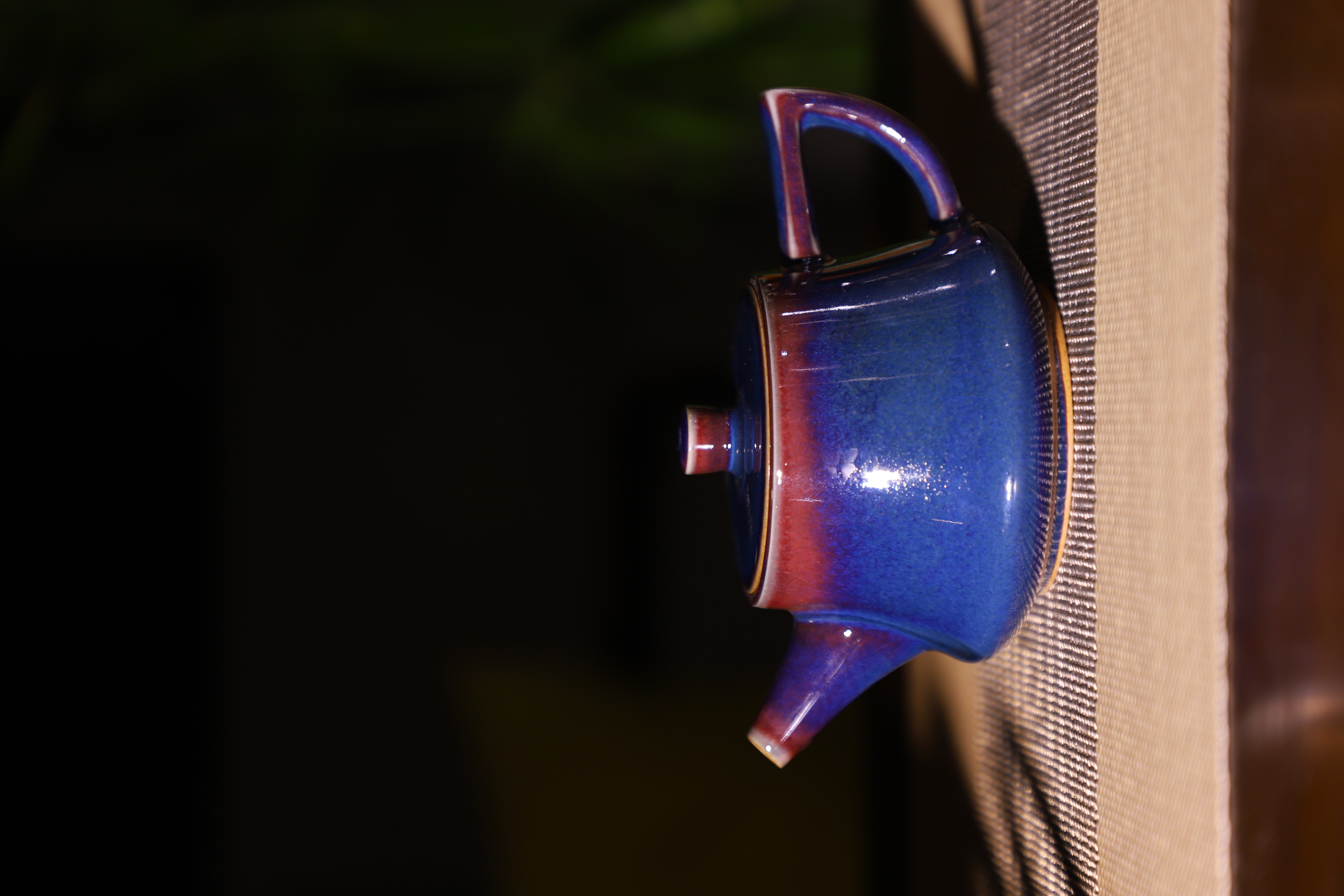 原产地原矿石纯手工钧瓷壶