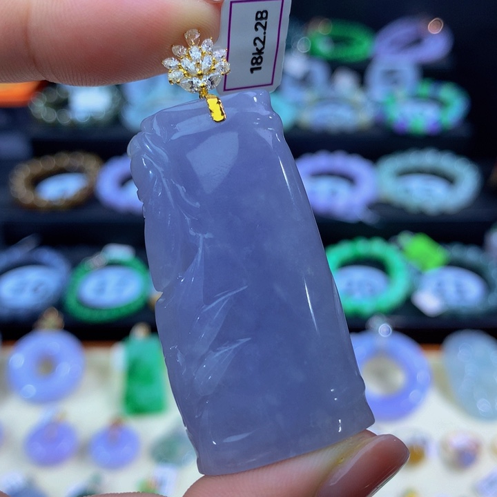 18K金镶嵌手链翡翠翡翠