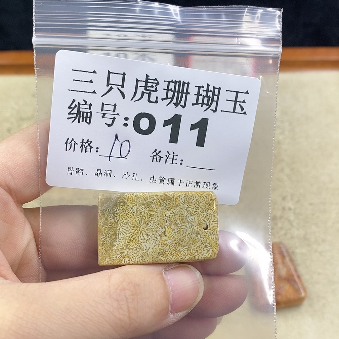 硅化珊瑚（珊瑚玉）1未镶嵌爱****子