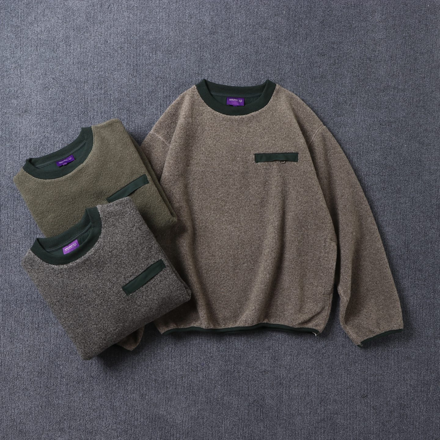 爆款推荐 日本紫标 男士宽松阔版 雨花绒卫衣外套