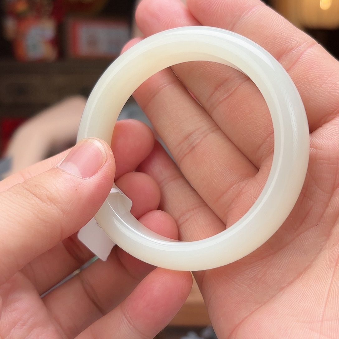 和田玉手镯未镶嵌cc55手镯57.8mm