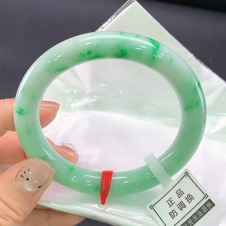 未镶嵌手镯翡翠圆条58