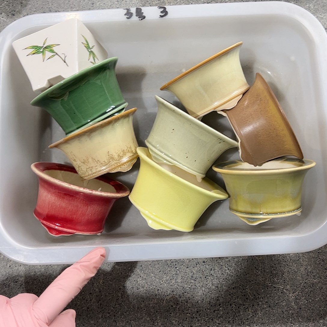 小****花盆紫砂3号瑕疵6个处理介意勿拍