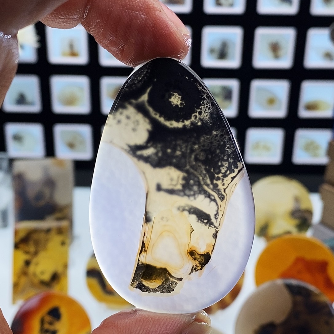 玛瑙/玉髓未镶嵌吊坠(不含链)810