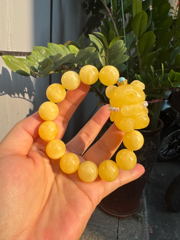 天然蜜蜡手串15 m+大手串 