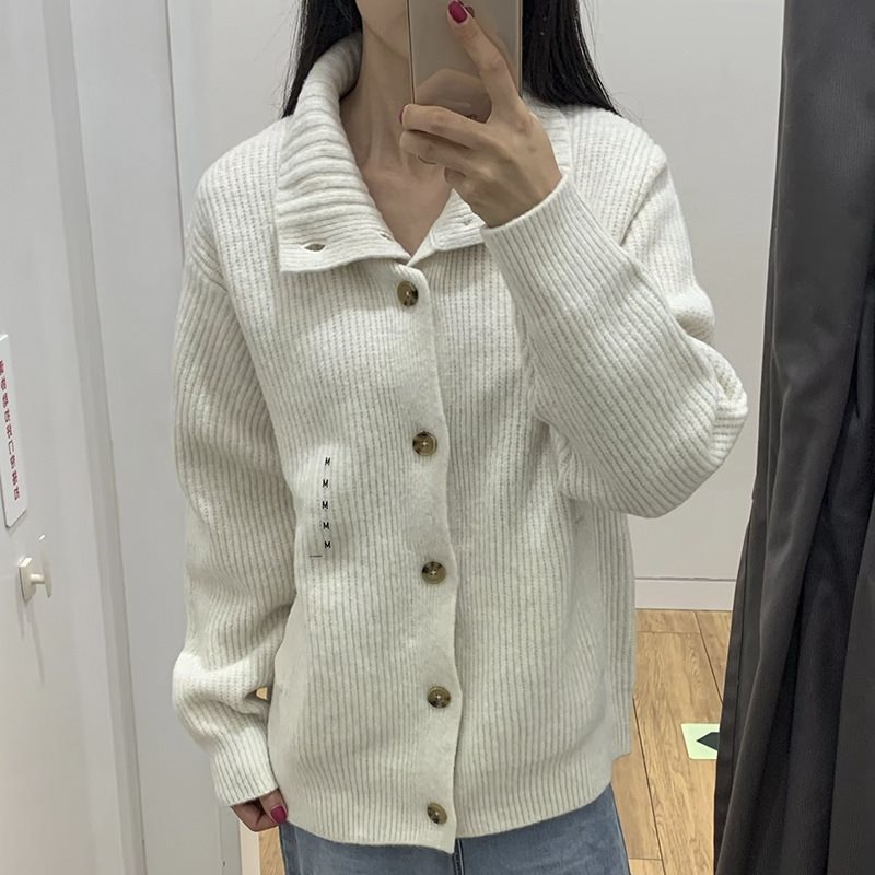 男装女装针织开衫长袖舒芙蕾毛衣外套2023秋冬季立领针织衫461407