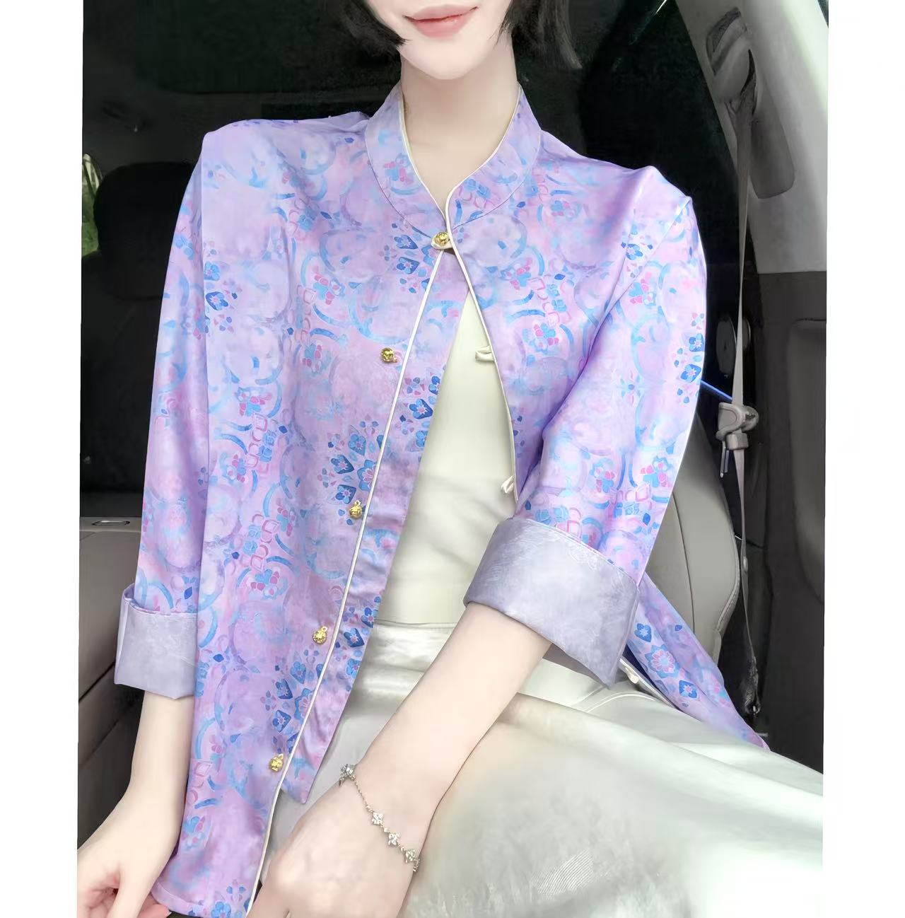 【喜闻铃兰】双面穿新中式防晒外套显白上衣气质精致女装长袖宽松