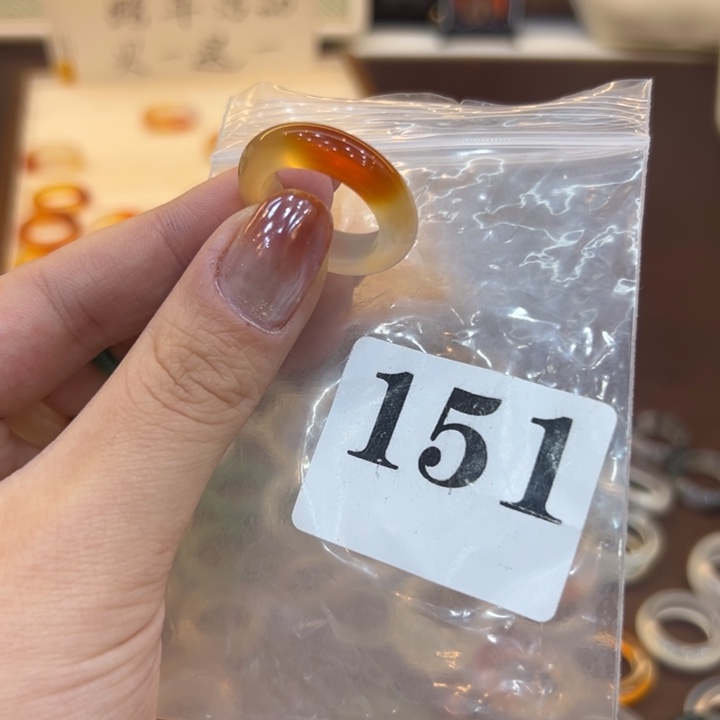 玛瑙/玉髓合金戒指151港17送一