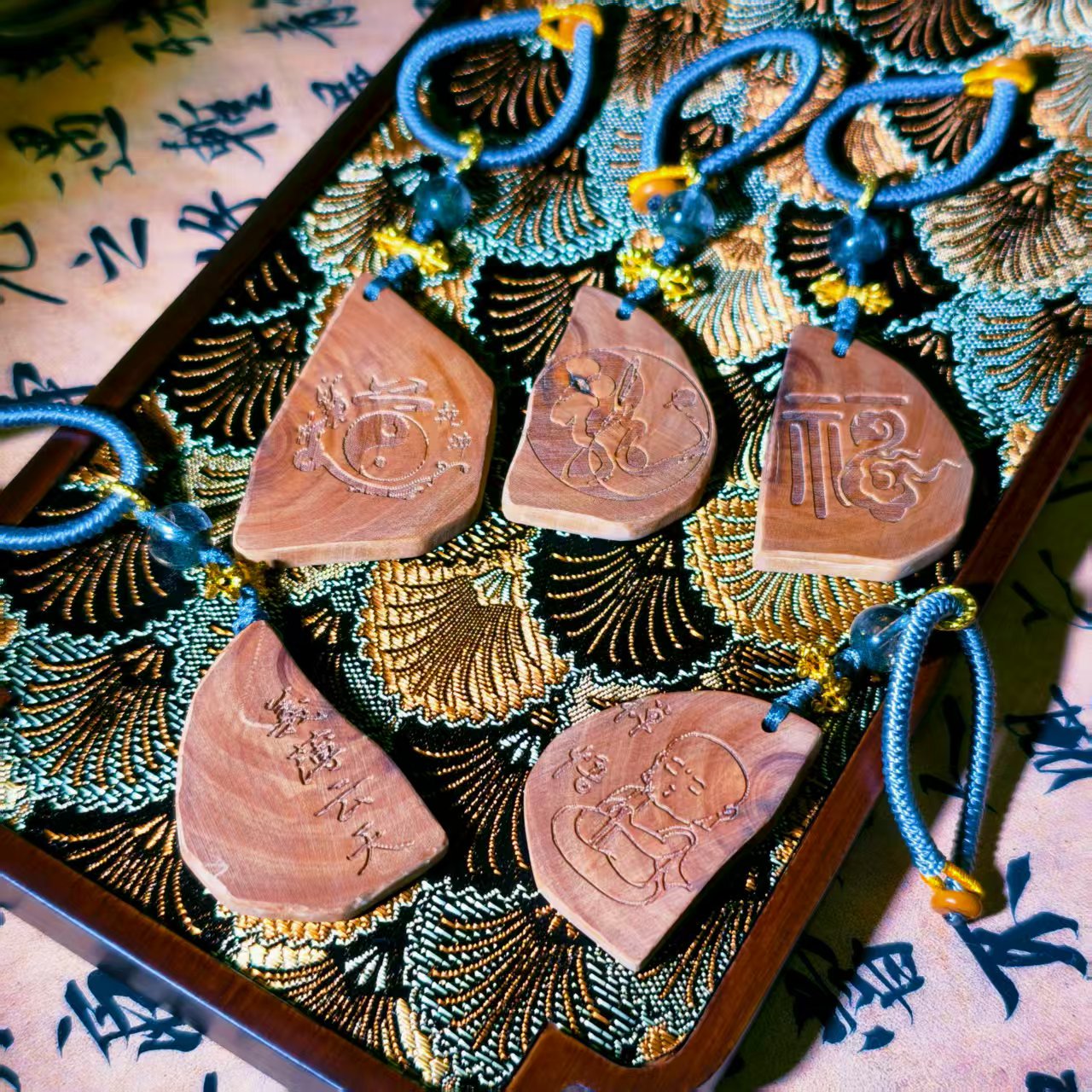 【万万福·老山檀】正产区印度老山檀随型挂件