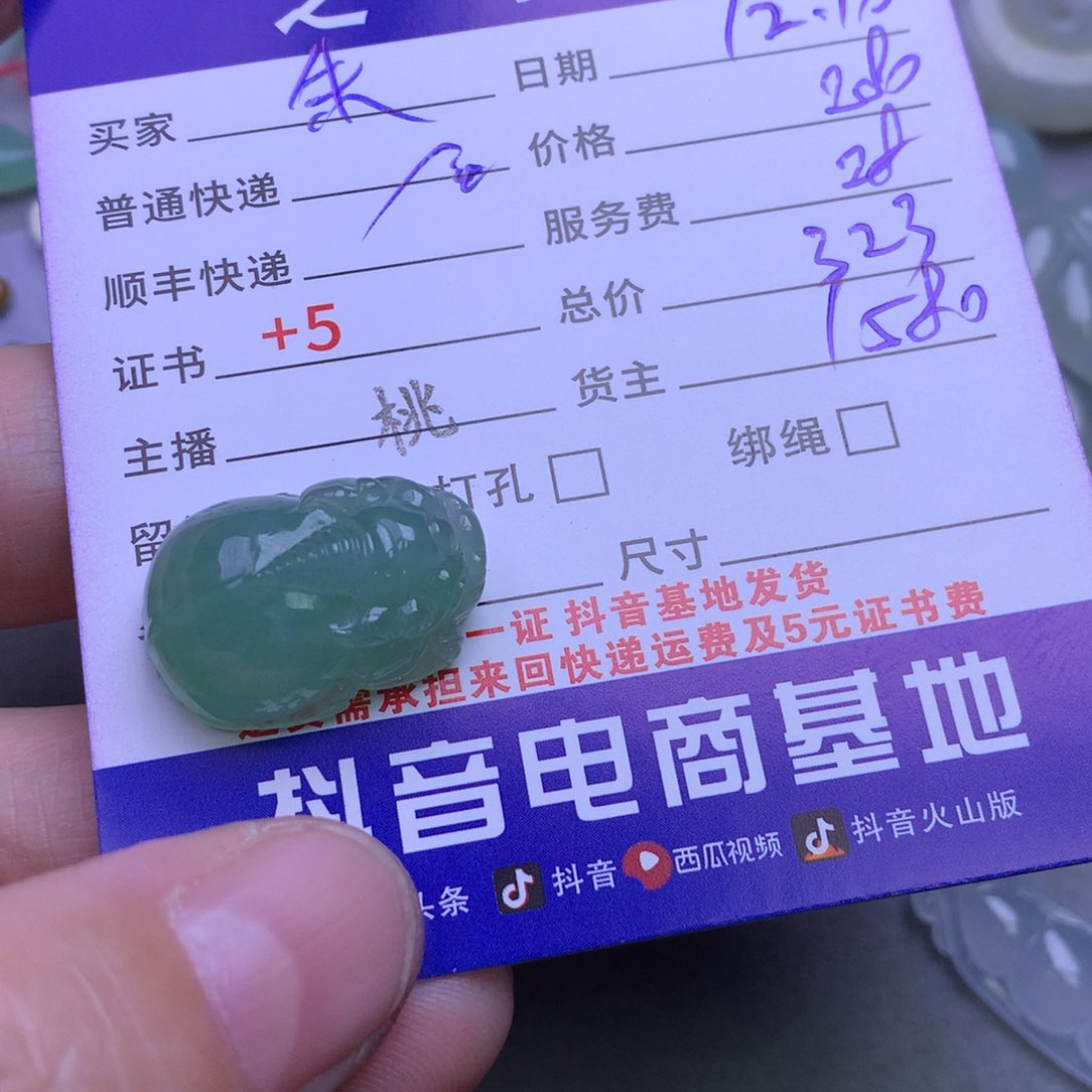 颈饰未镶嵌翡翠朱****院