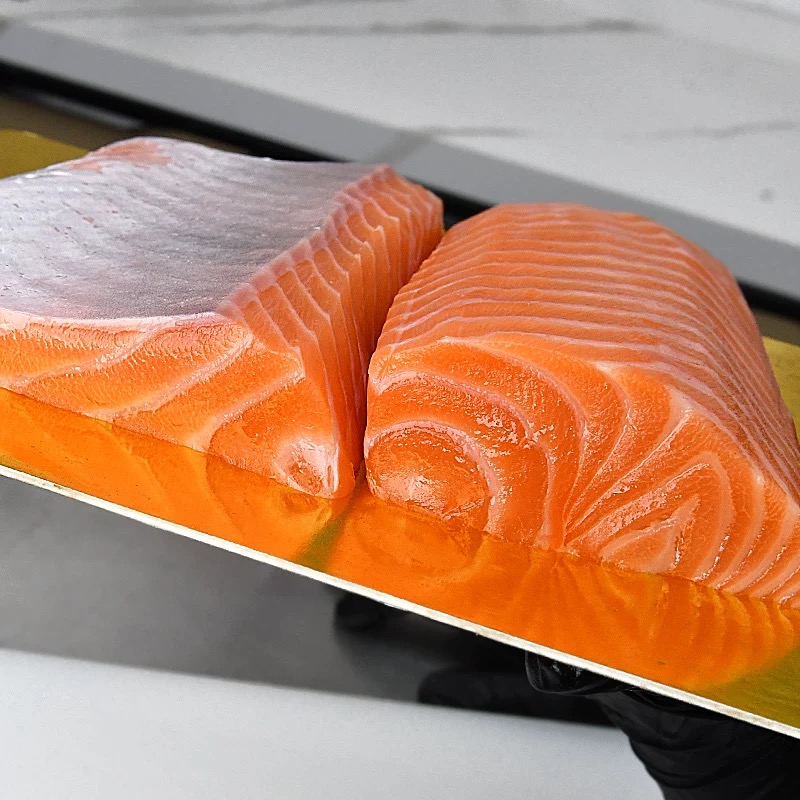 直播间现称整条半条-挪威三文鱼 新鲜冰鲜大西洋鲑鱼- 现场称重