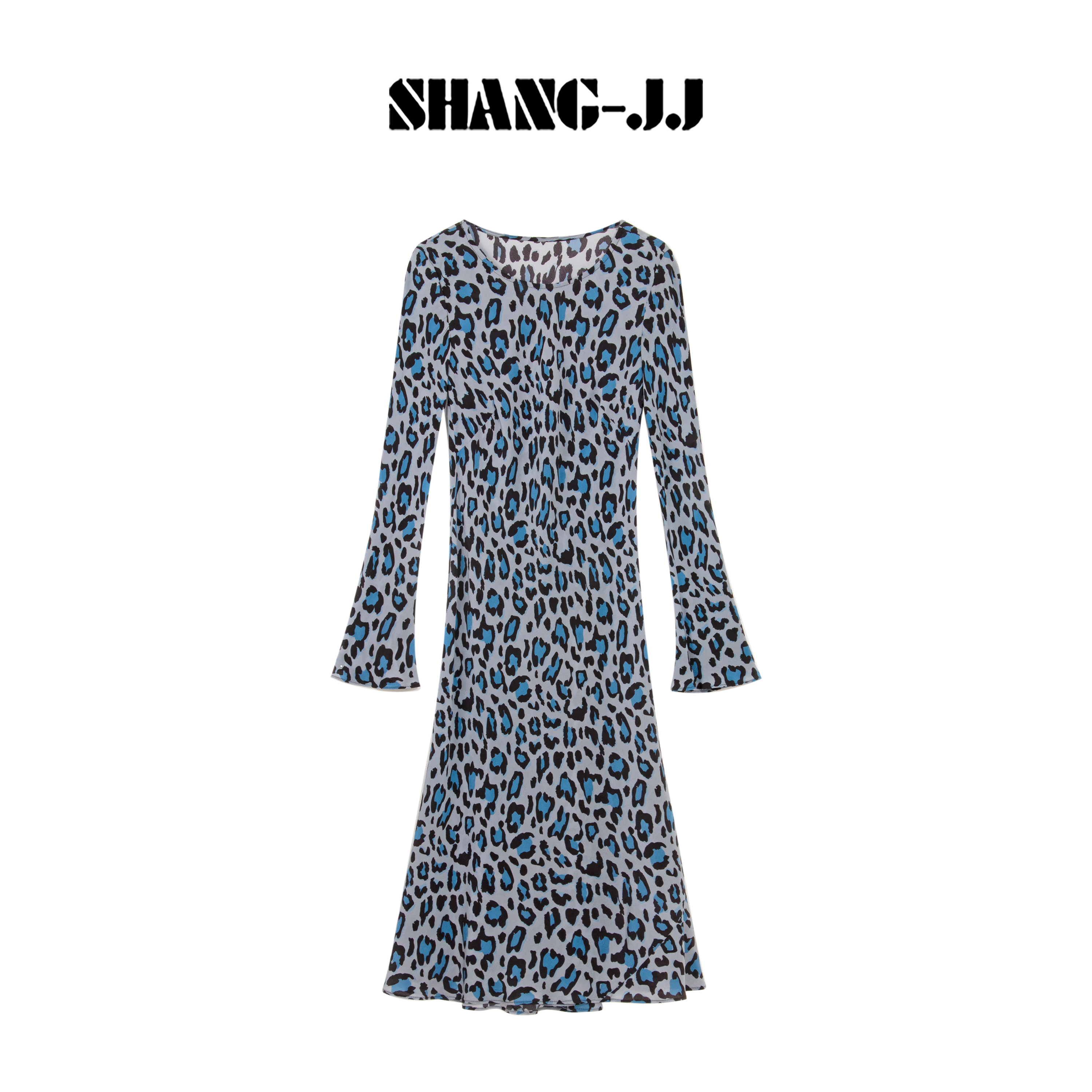 SHANG-JJ【梦幻豹纹】25ss新款桑蚕丝气质时尚连衣裙q134034p