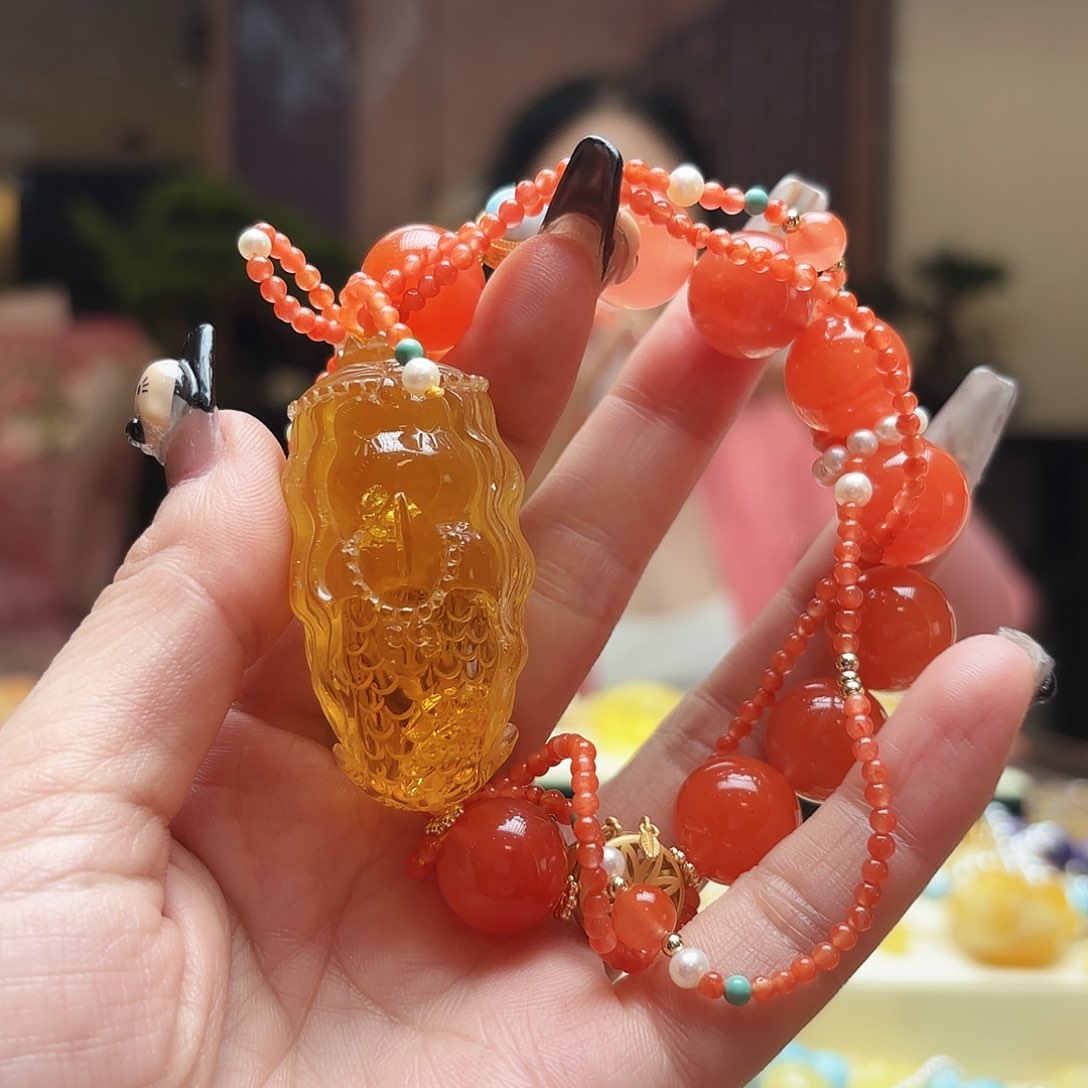 琥珀手链未镶嵌琥珀