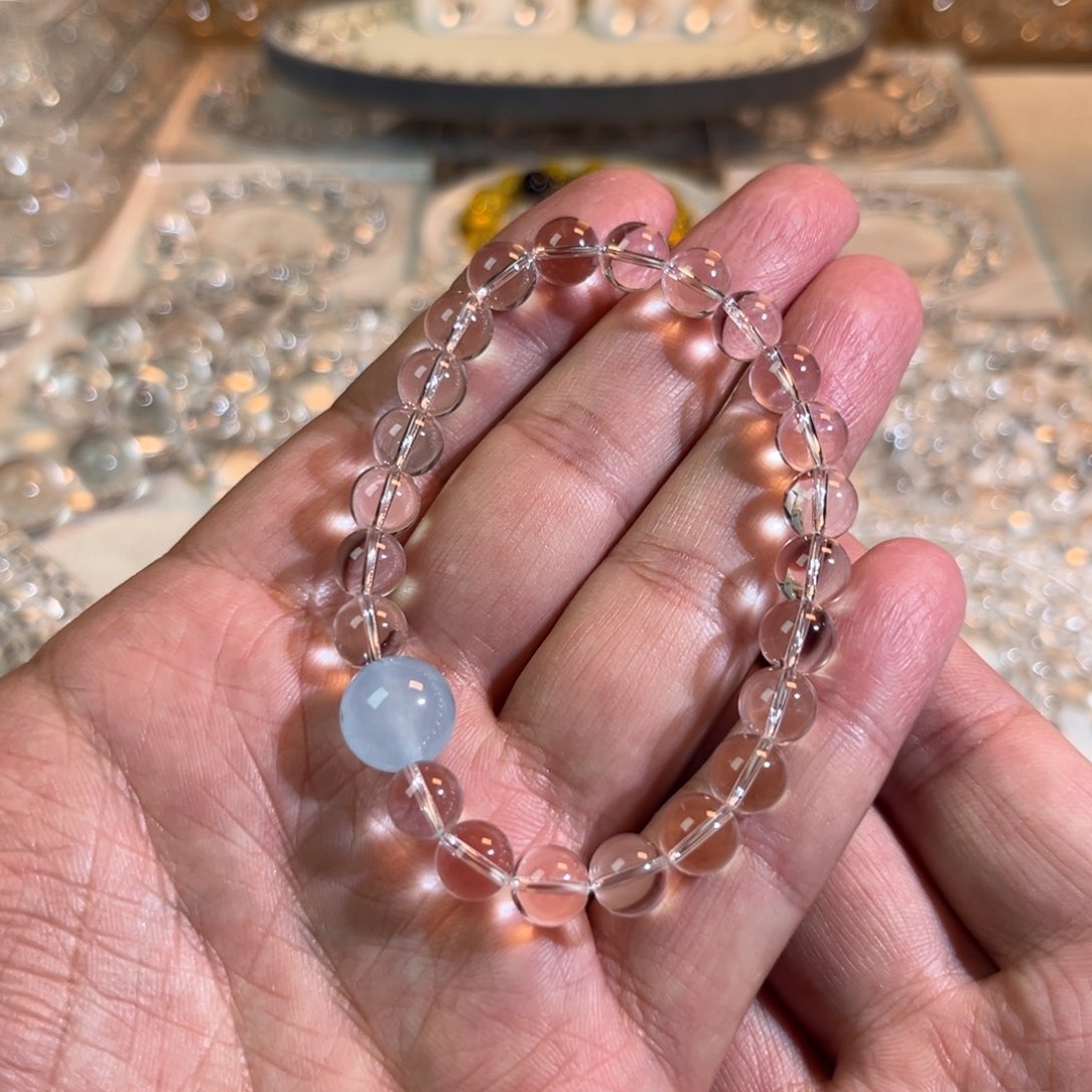 【闪购商品】水晶手链未镶嵌海蓝宝