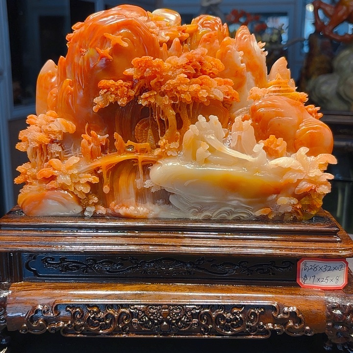 用***4寿山石寿山石雕刻工艺品