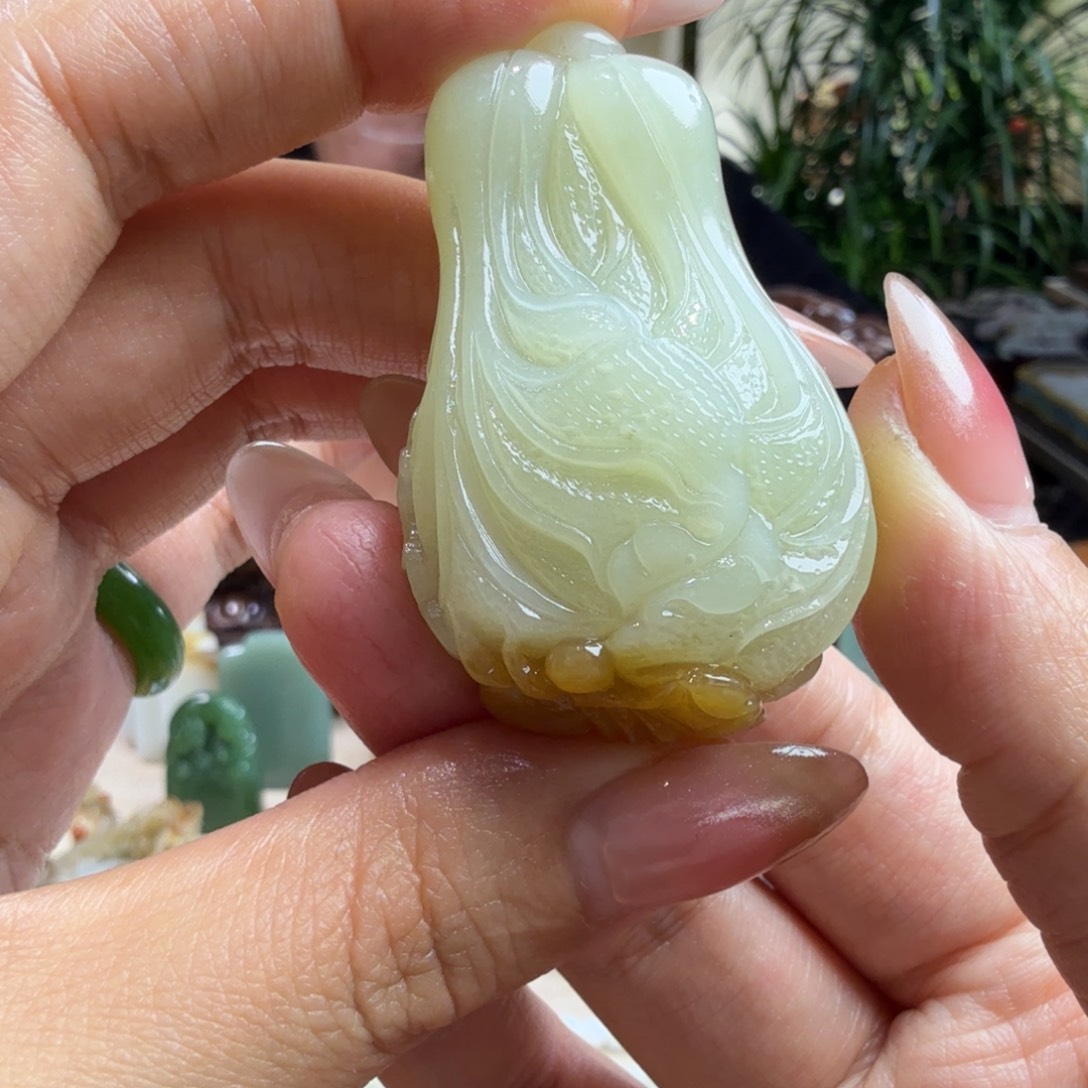 和田玉挂件未镶嵌兰*