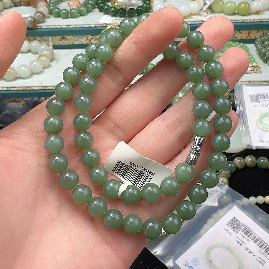 和田玉手串未镶嵌