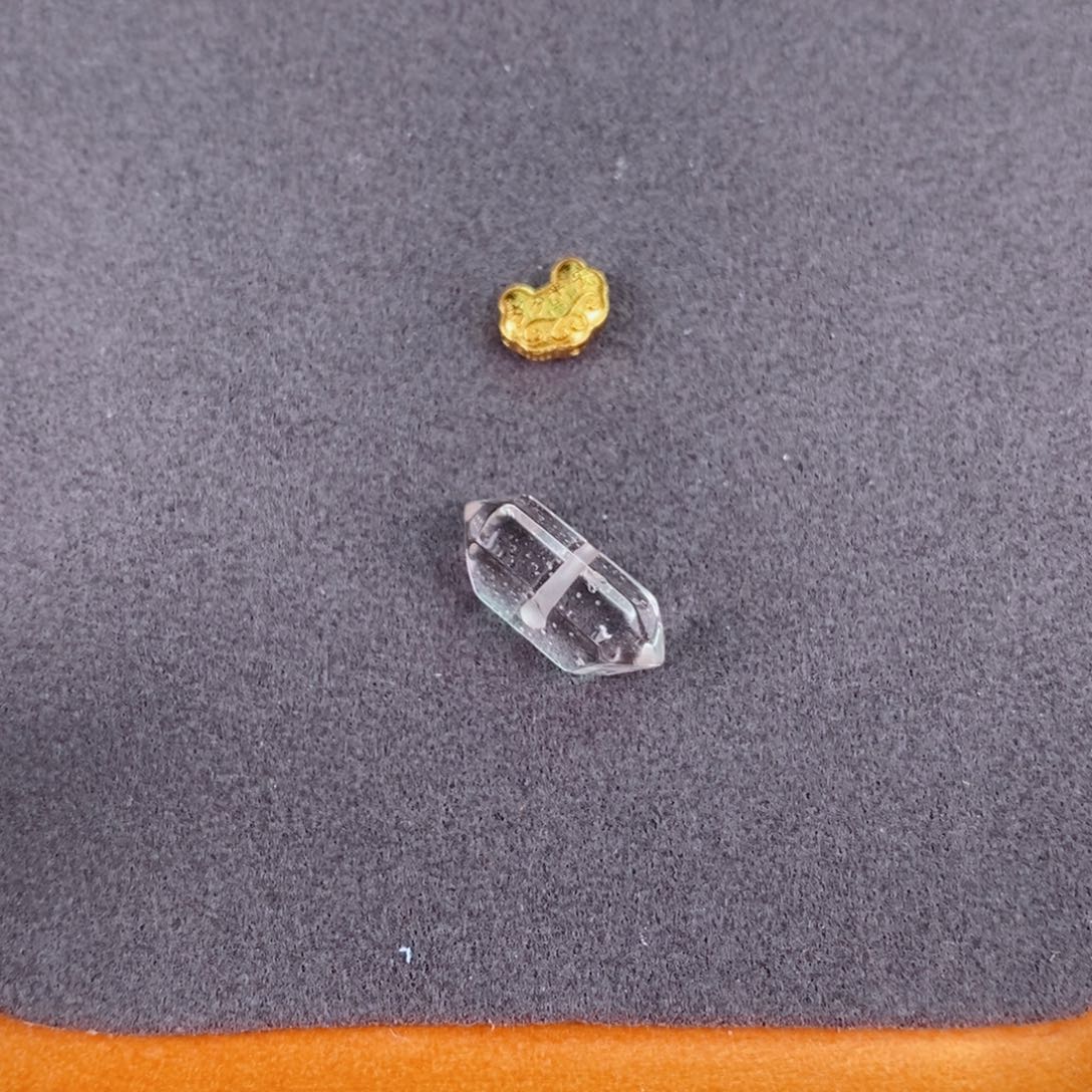 水晶珠宝半成品银S925镀金镶嵌