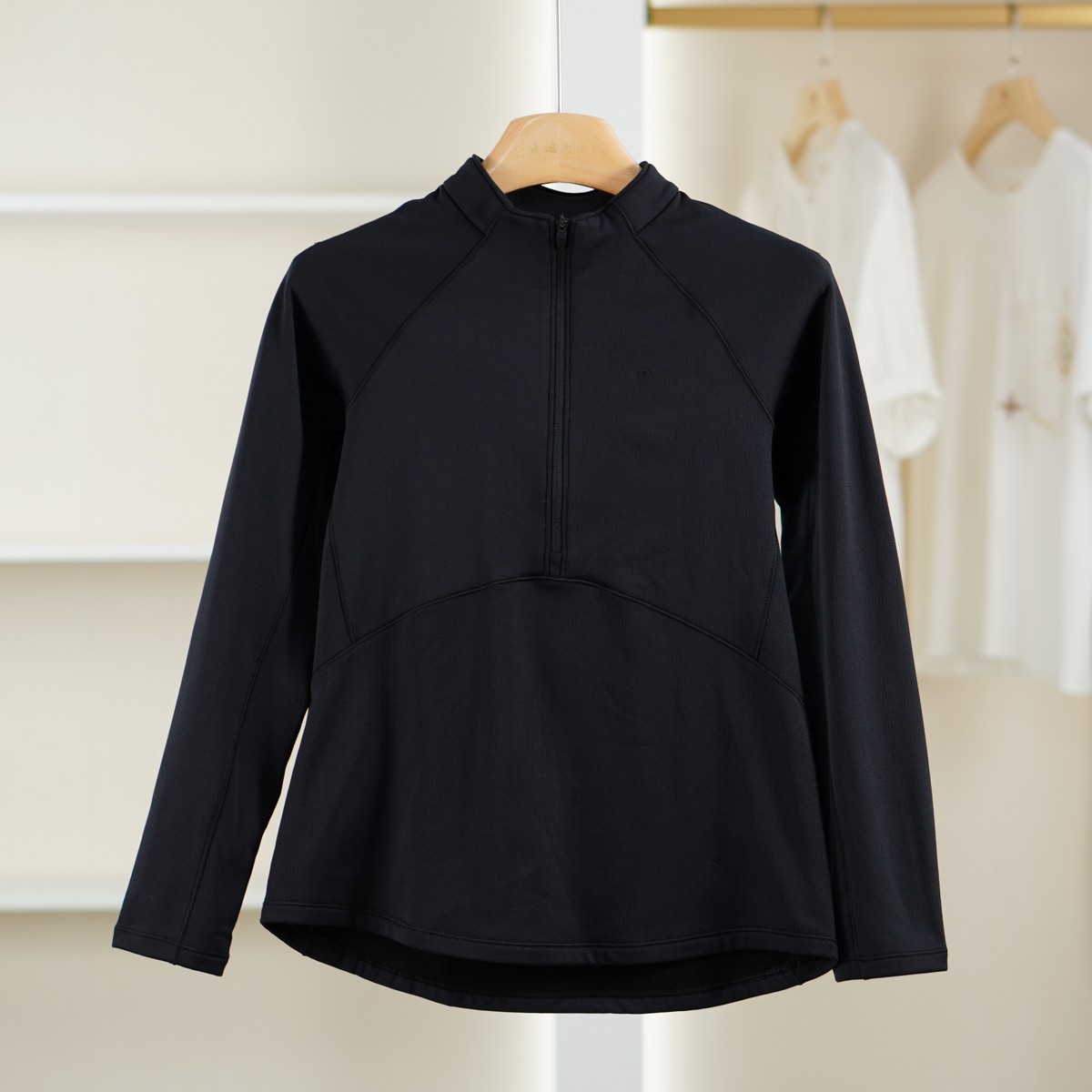 麦迪尚品【伯】51201109 休闲领口拉链长袖上衣秋冬女装品牌折扣