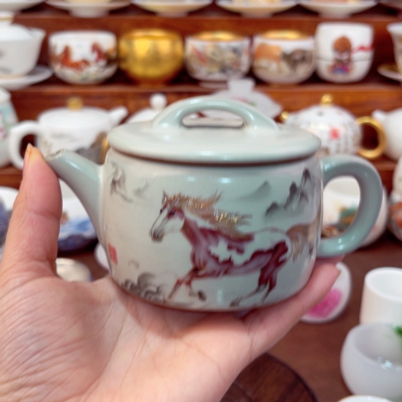 【闪购商品】高货羊脂玉瓷茶具