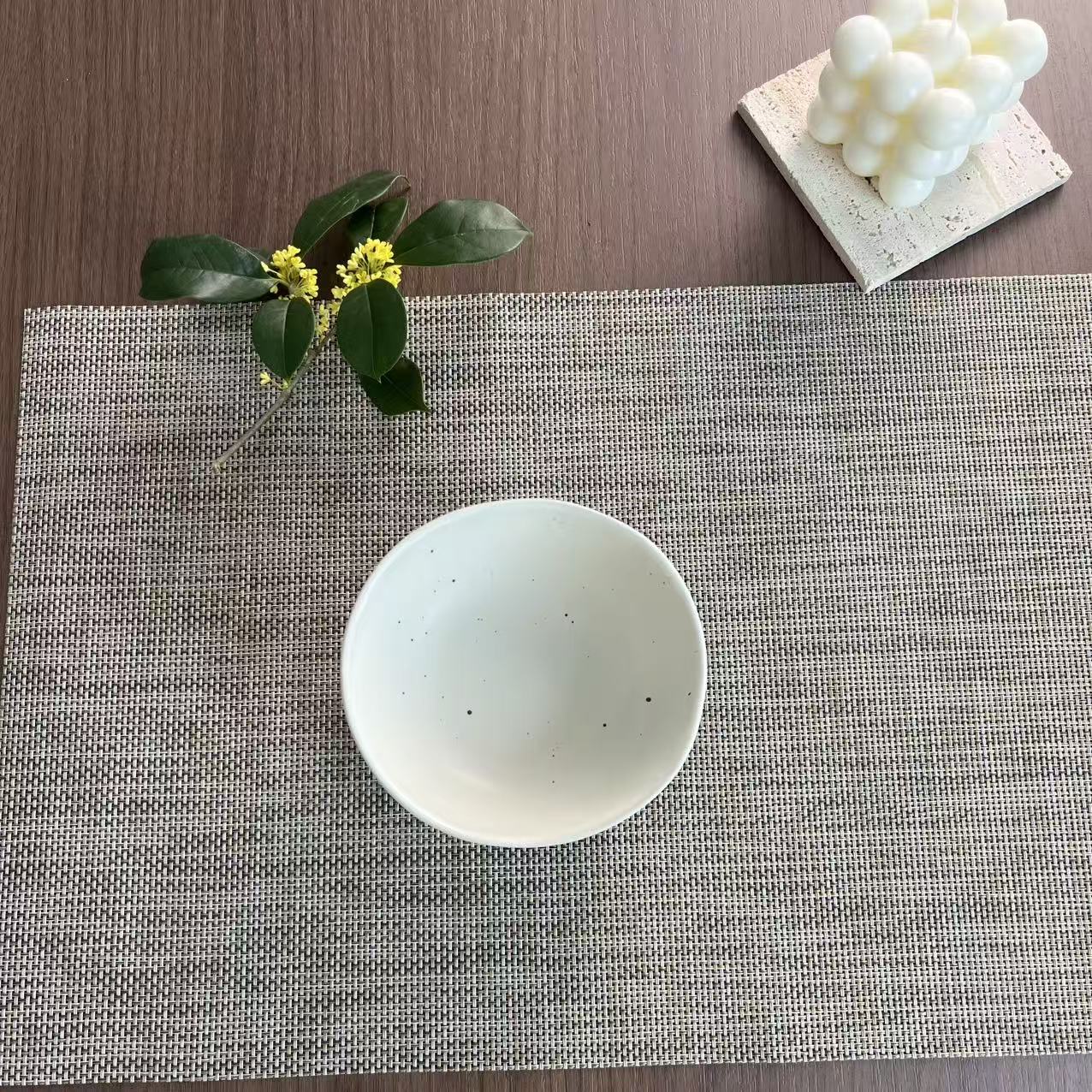 【柚一】4.75英寸手捏泼墨哑光釉下彩陶瓷家用饭碗手工日式餐具瓷碗