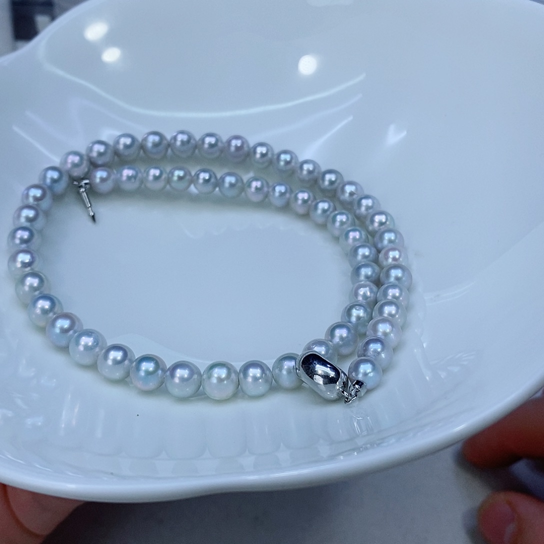 海水珍珠颈饰银S925镶嵌