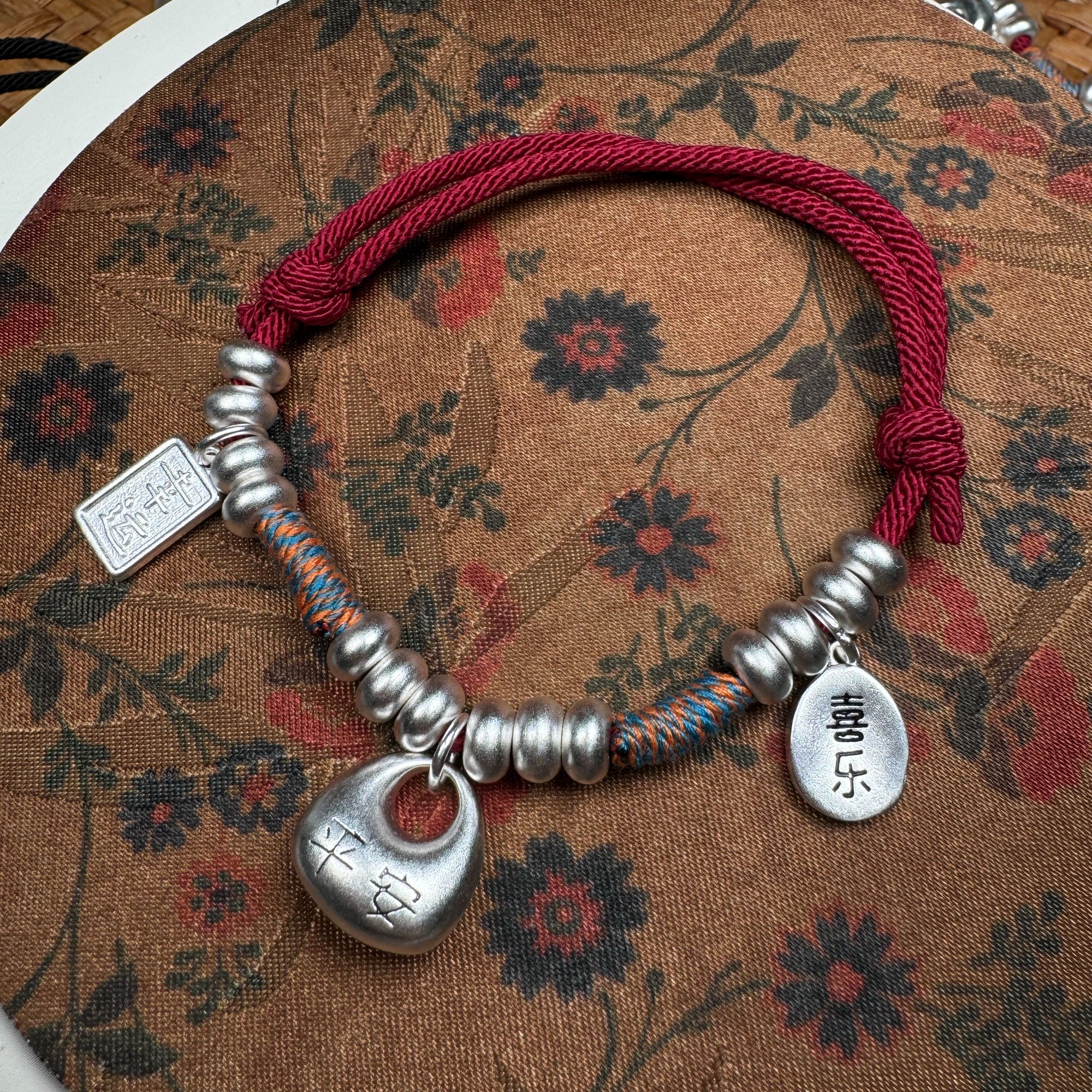 足银手链 平安幸运编织绳手链（哈利严选）