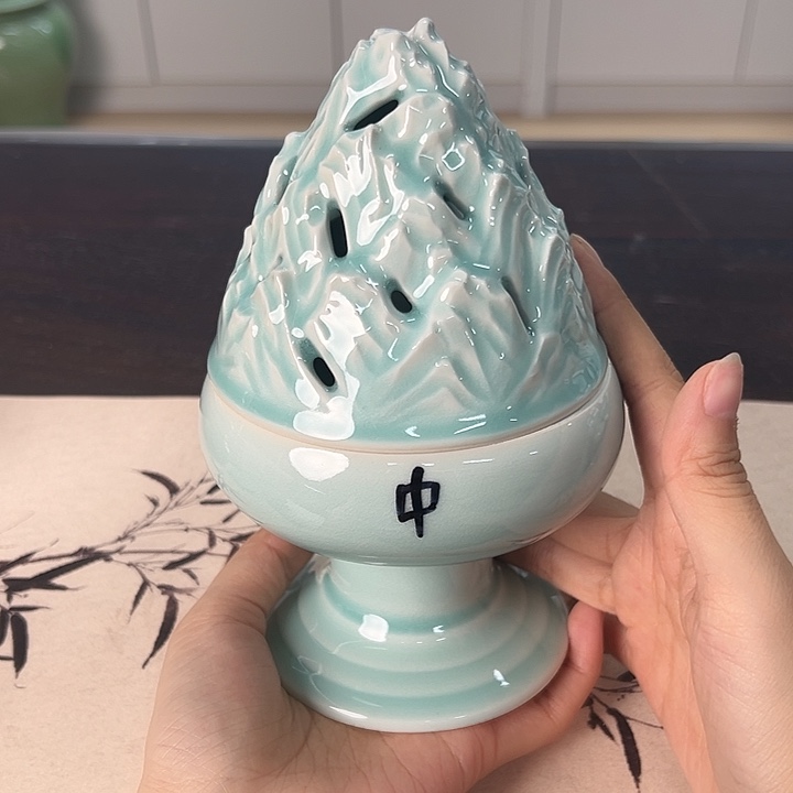 龙泉云间青瓷小米茶器