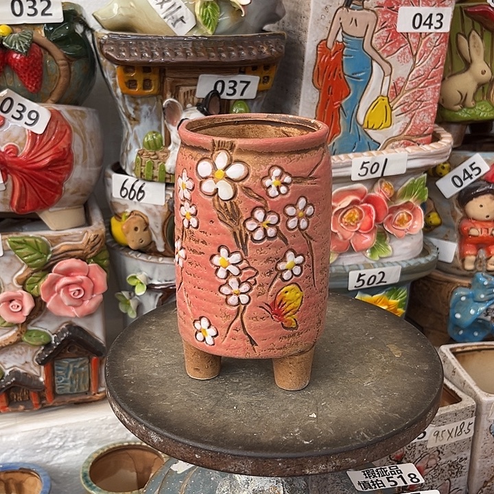 粗陶材质多肉花盆