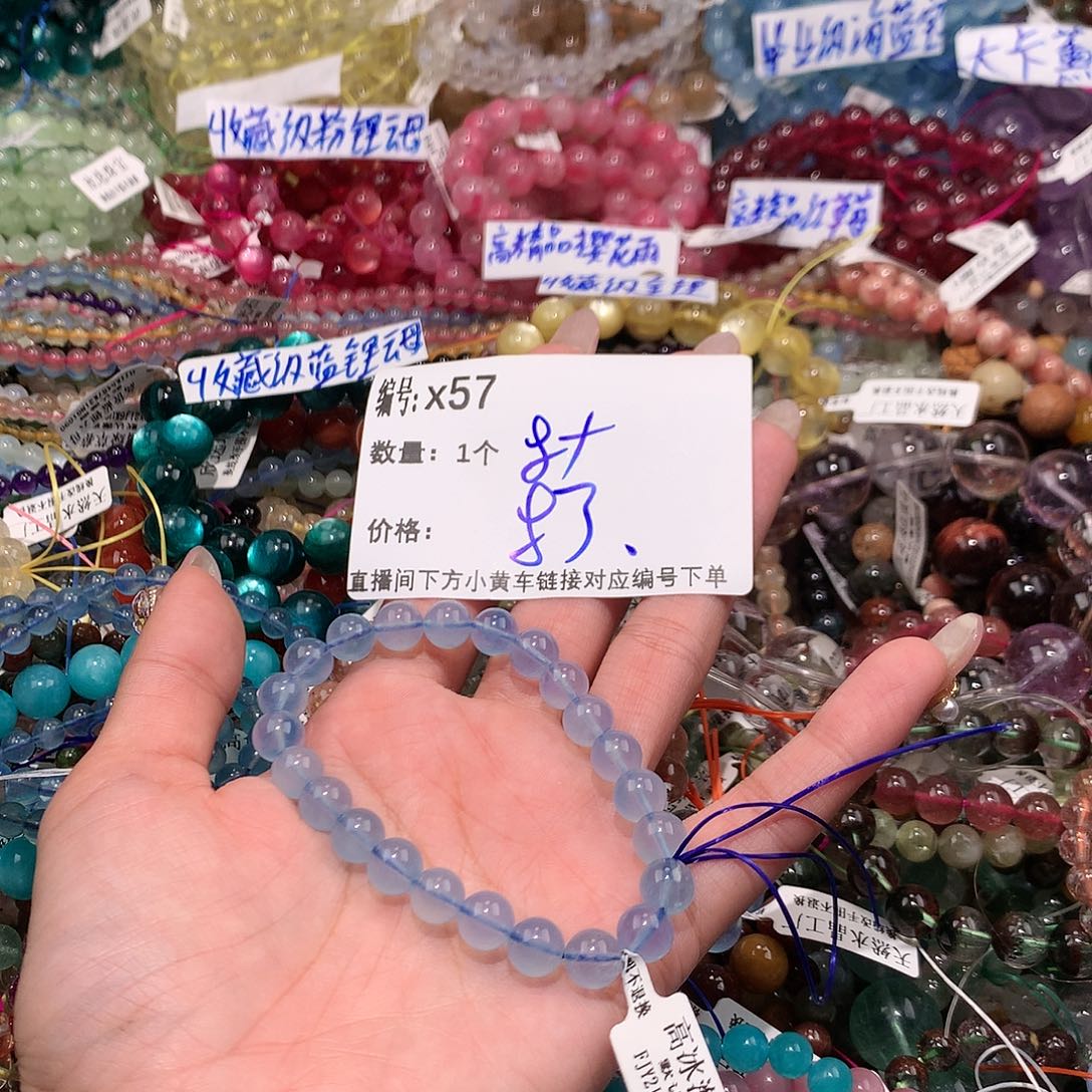 水晶手串未镶嵌57@……