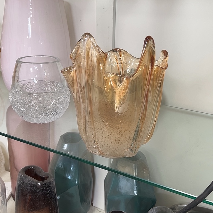 高25轻奢琉璃花器微瑕福利