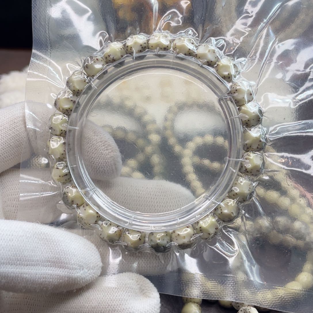 星月菩提手串~9×8改手工无相大留白小细星