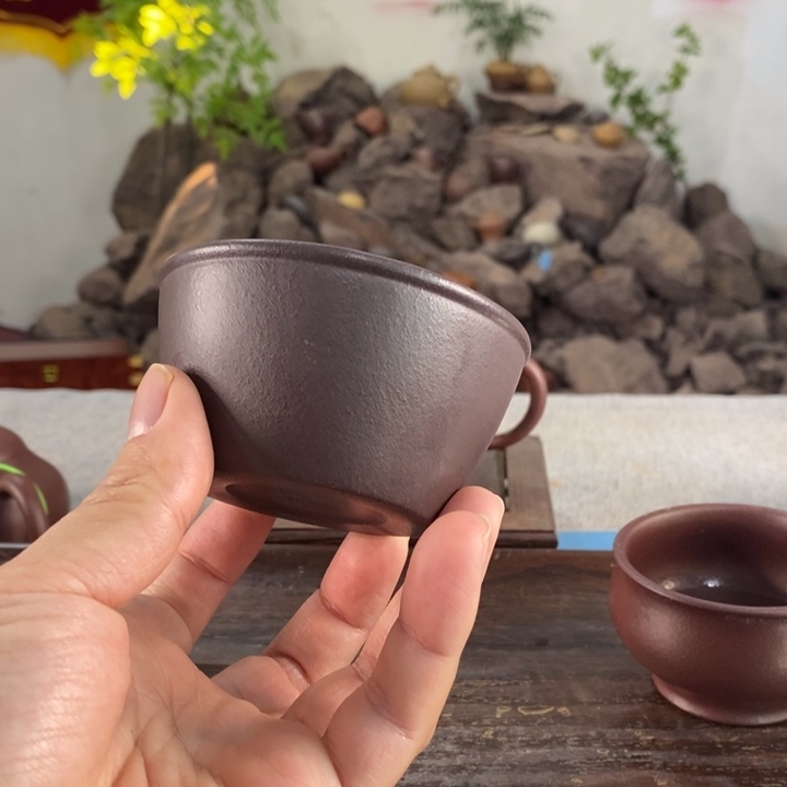 紫砂茶壶宜兴天青主人杯130