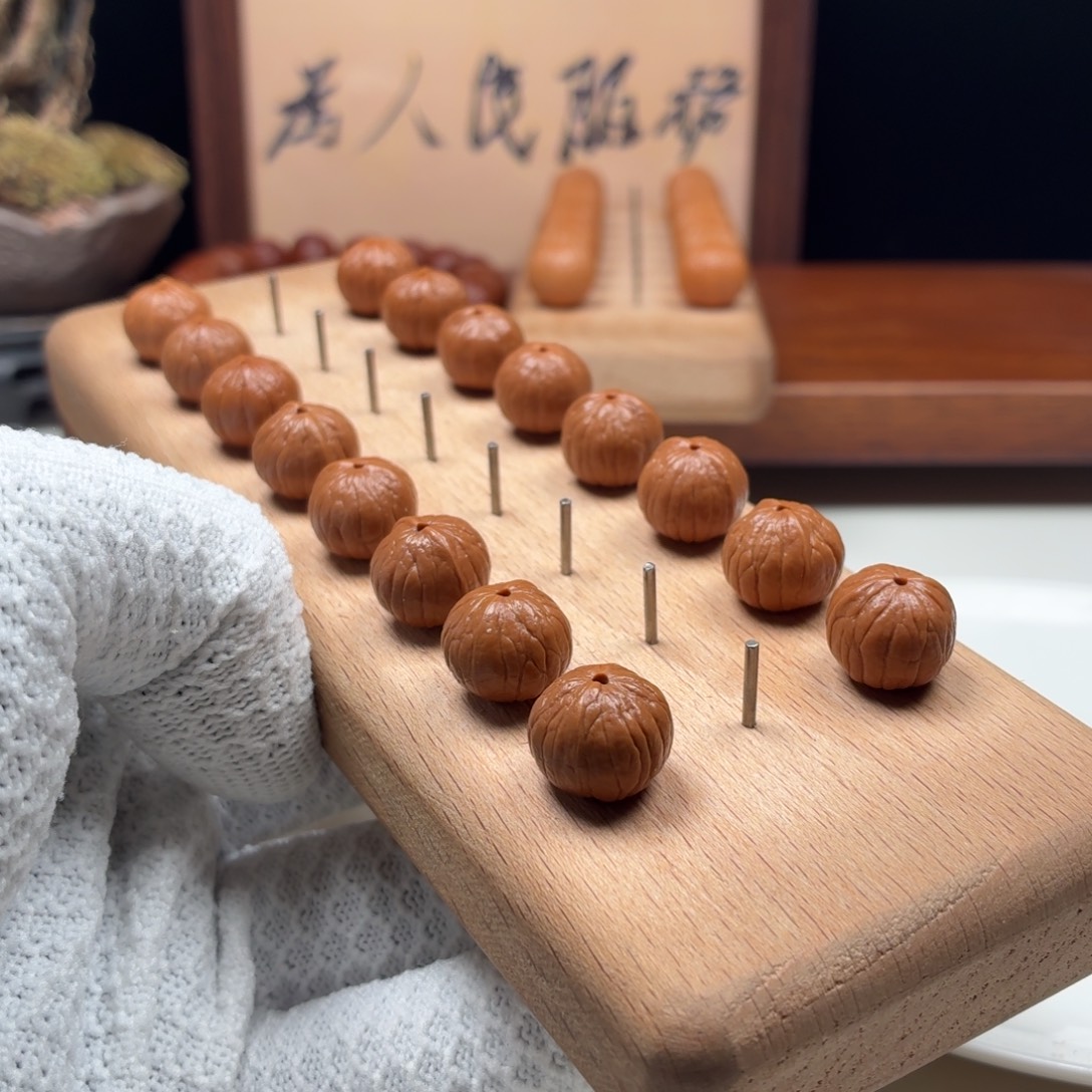 无***毛猴头核桃吊坠南瓜