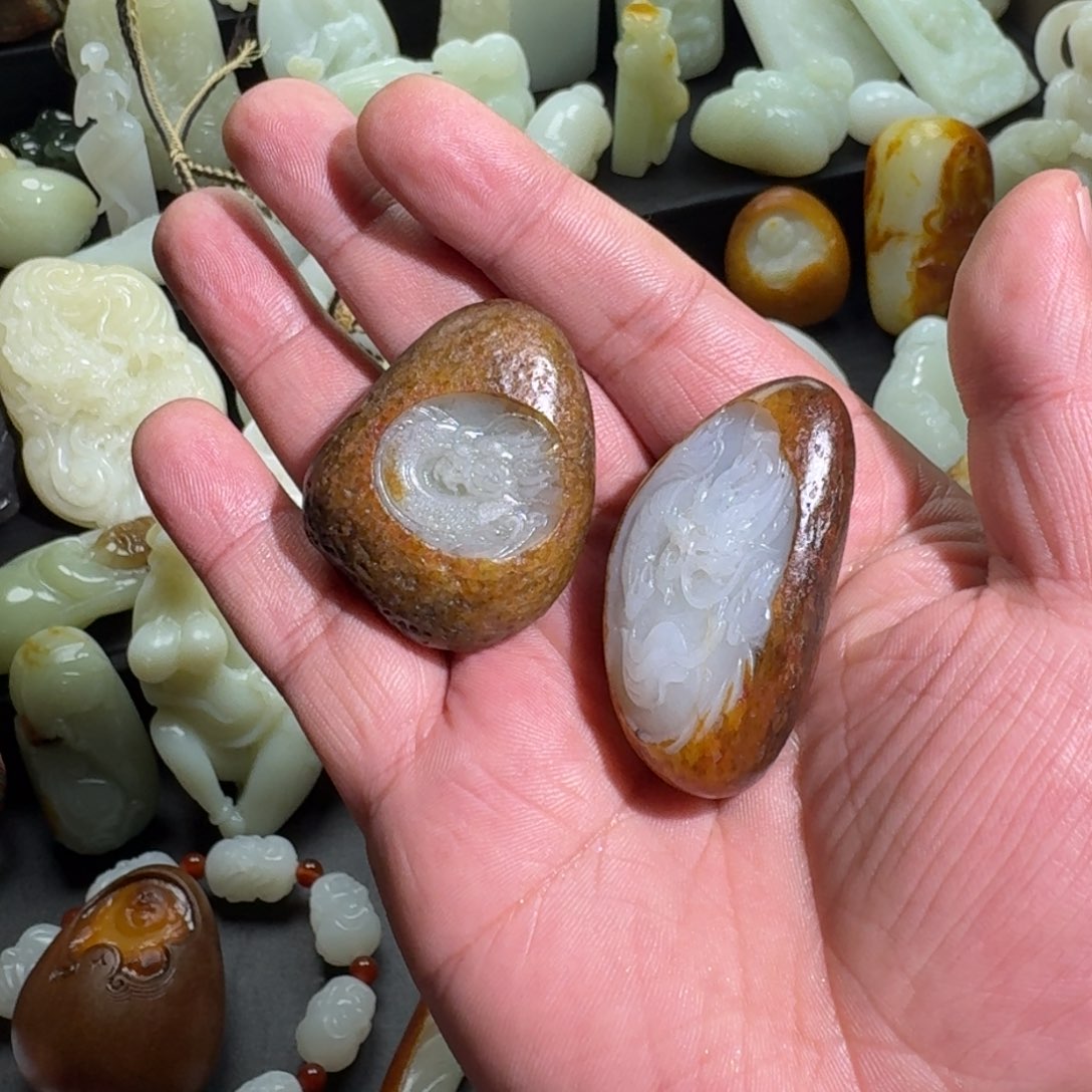 和田玉颈饰未镶嵌君*。