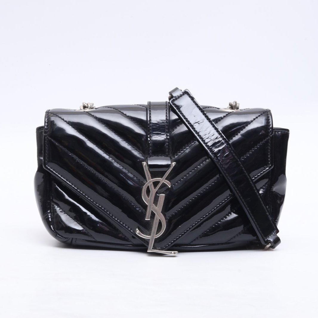 95新 YSL/圣罗兰 斜挎包 邮差包 漆皮 P205437442